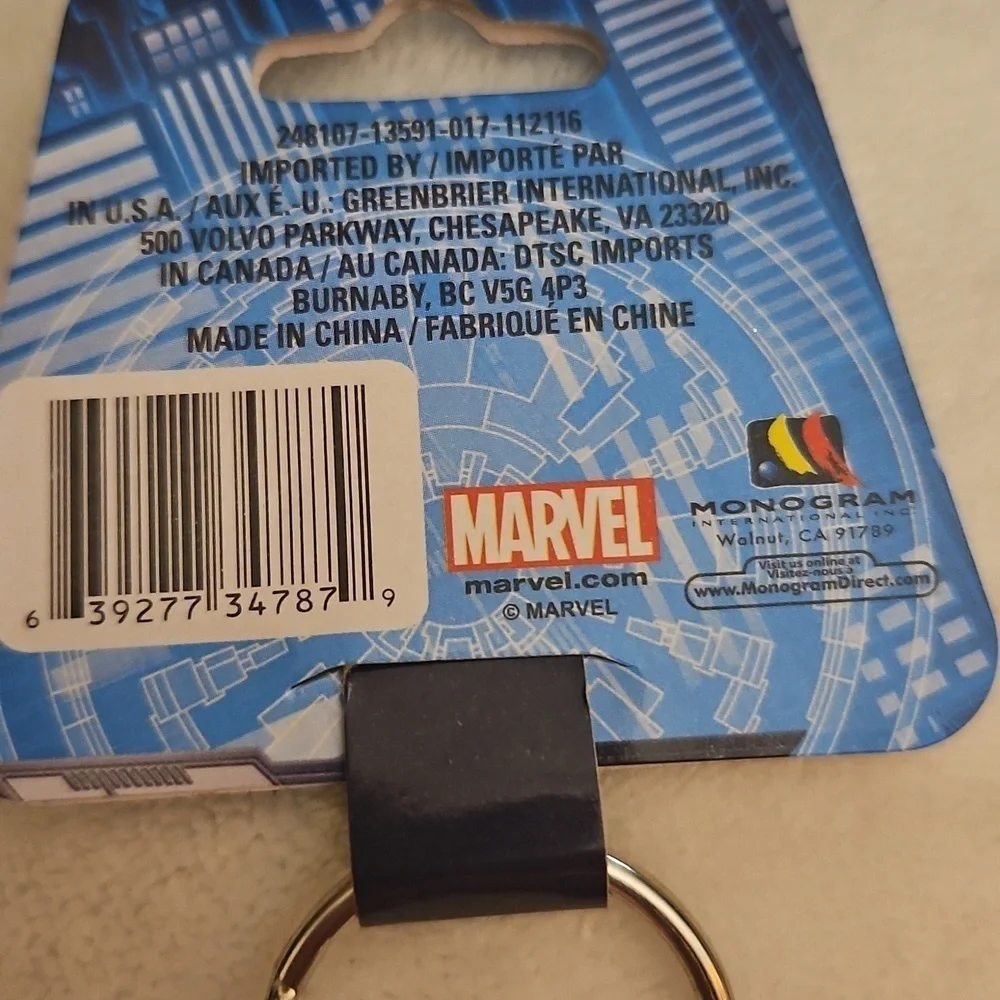 3/$30 MARVEL Rubber Spider Man Red and Black Keyring